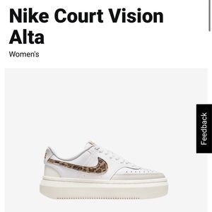 Nike Court Vision Alta size 7